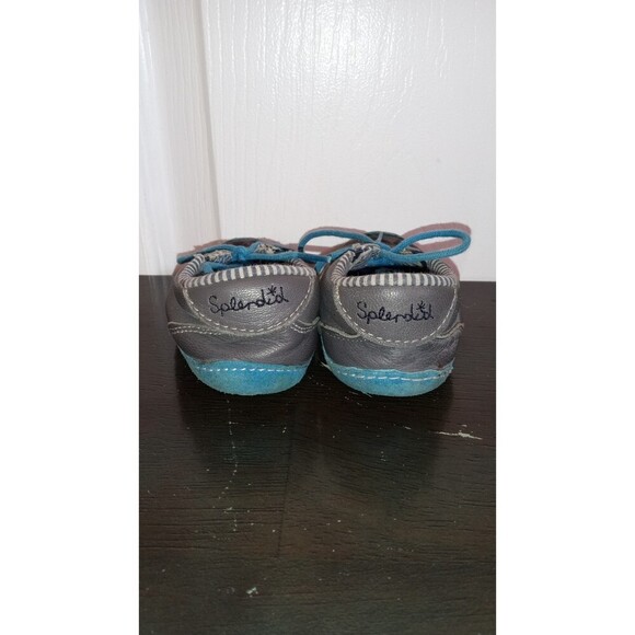 Splendid boys grey and blue tie‎ flats - Picture 3 of 8